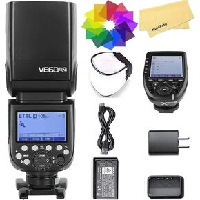فلاش كاميرا GODOX V860III-N لفلاش كاميرا نيكون Speedlight Speedlite، 2.4G HSS 1/8000s w/XPro-N Flash Trigger، 480 ومضات طاقة كاملة، بطارية 2600 مللي أمبير في الساعة، وقت إعادة التدوير 0.01-1.5 ثانية، مصباح تشكيل 10 مستويات in Saudi Arabia