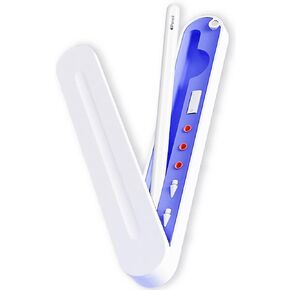 حقيبة حمل لقلم Apple الجيل الثاني والجيل الأول - صندوق تخزين مع غطاء مغناطيسي قابل للدوران لقلم Apple - حافظة واقية لقلم iPad - ملحقات الحامل (أرجواني) in Kuwait