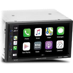 BOSS Audio Systems Elite BE7ACP Car Multimedia Player with Apple CarPlay Android Auto - 7 Inch LCD Capacitive Touchscreen, Double Din, Bluetooth (Renewed) in Saudi Arabia
