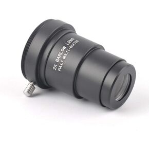 Gosky 1.25 بوصة 2X أسود بالكامل عدسة بارولو المعدنية ومحول الكاميرا لعدسات التلسكوبية - تقبل المرشحات 1.2 بوصة - يمكن استخدامها أيضًا للتصوير الفلكي - مطلي in Kuwait