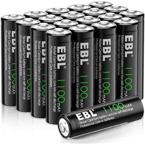 EBL Solar AA Battery Rechargeable Batteries for Solar Lights, 12 Pack in Kuwait