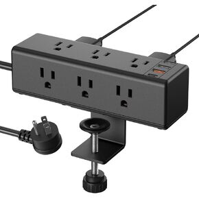 قطاع طاقة بمشبك مكتب CCCEI مع 9 منافذ، وواقي زيادة التيار على حافة سطح المكتب مع منافذ USB-A وUSB-C، ومحطة شحن سريعة بمنفذ مكتب متباعد على نطاق واسع، وقابس مسطح بطول 6 أقدام، وطاولة مقاس 1.6 بوصة. in Kuwait