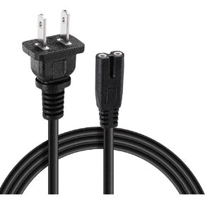 10FT TV Power Cord 2 Prong AC Wall Plug Compatible with Amazon Fire TV 43" 50" 55" 65" 75" 4-Series Omni Series 4K UHD Toshiba Hisense Apple Samsung Smart Cable(10FT) in Kuwait
