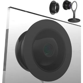 حامل نافذة Teccle لكاميرا Google Nest في الأماكن المغلقة، من خلال النافذة استخدم Nest Cam، بدون انعكاسات داخلية (عبوة من قطعة واحدة، أسود)