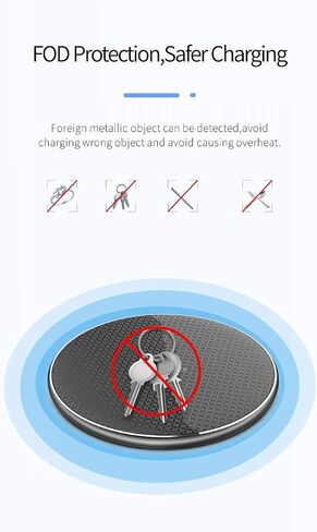 N/A Qi Wireless Charger+External Receiver for Samsung Galaxy A12 A22 A32 A42 A52 A72 4G 5G Black in Saudi Arabia