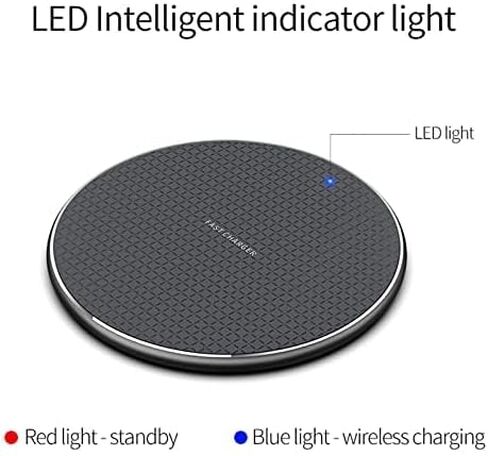 N/A Qi Wireless Charger+External Receiver for Samsung Galaxy A12 A22 A32 A42 A52 A72 4G 5G Black in Saudi Arabia