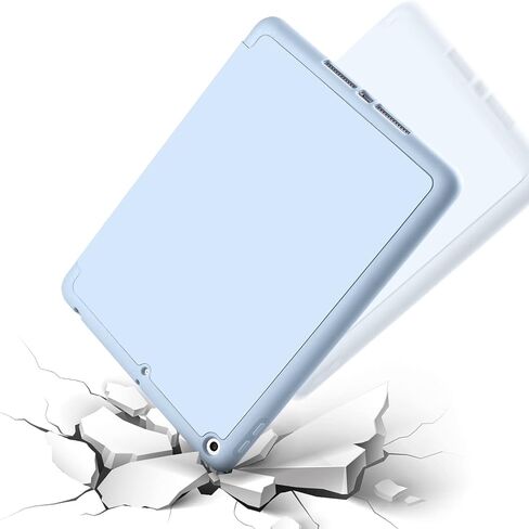 حافظة kenke iPad 9.7 2018/2017 مع حامل أقلام، غطاء ذكي للتنبيه/النوم التلقائي مع حامل ثلاثي الطي، غطاء خلفي ناعم من مادة TPU، حافظة خفيفة الوزن مقاومة للصدمات لجهاز iPad 9.7 بوصة الجيل السادس/الخامس، وردي in Kuwait