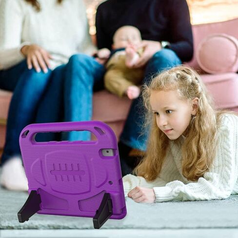 TIRIN 9.7-Inch Case, Kids Case for iPad 6th/5th Generation 2018/2017, iPad Air 1/2 & iPad Pro 9.7 Case with Built-in Screen Protector, Durable Shockproof Protective Cover with Handle Stand, Blue in Kuwait