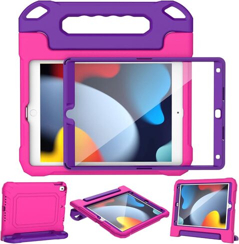 YIHE Kids Case for iPad 10.2" 9th/8th/7th Gen, Pro 10.5" & Air 3, Cyan&Pink in Kuwait