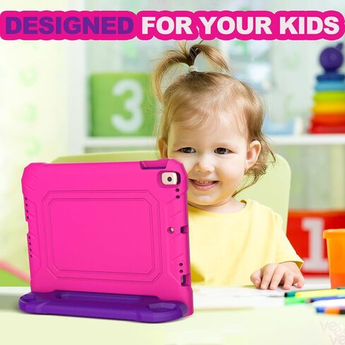 YIHE Kids Case for iPad 10.2" 9th/8th/7th Gen, Pro 10.5" & Air 3, Cyan&Pink in Kuwait