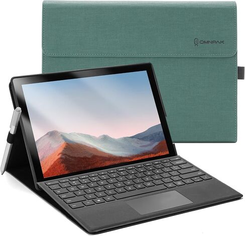 حافظة Omnpak Microsoft Surface Pro 7، حافظة واقية لجهاز Surface Pro 7 Plus مقاس 12.3 بوصة، وSurface Pro 7، وSurface Pro 6، وPro 5، وPro 4 متوافقة مع لوحة مفاتيح النوع (لوحة المفاتيح غير متضمنة) in Kuwait