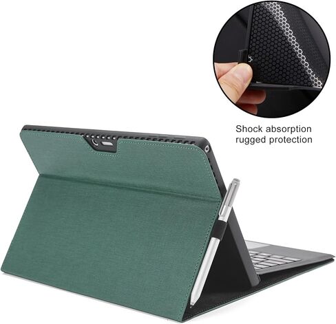 حافظة Omnpak Microsoft Surface Pro 7، حافظة واقية لجهاز Surface Pro 7 Plus مقاس 12.3 بوصة، وSurface Pro 7، وSurface Pro 6، وPro 5، وPro 4 متوافقة مع لوحة مفاتيح النوع (لوحة المفاتيح غير متضمنة) in Kuwait