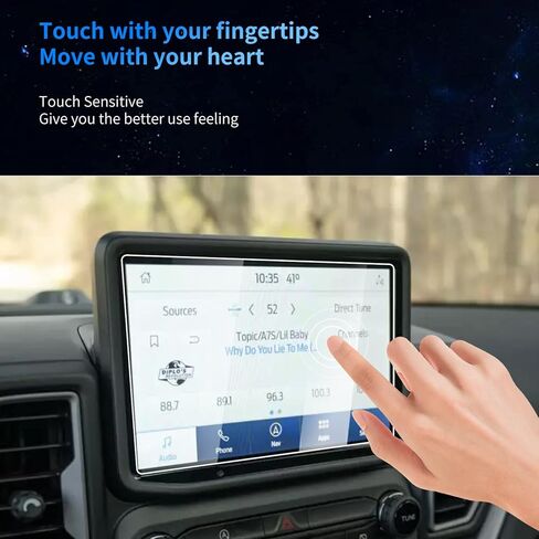 DSDFGH for 2024 2023 2022 Ford Maverick Screen Protector 8 Inch LCD Touchscreen 2024 2023 2022 Maverick XL/XLT Advanced/Lariat Accessories HD Tempered Glass 9H Hardness Anti-scratch in Kuwait