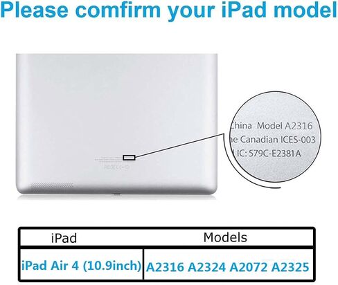 Zentop لجهاز iPad Air 4 أسود الجيل الرابع 2020 11 بوصة شاشة لمس رقمي زجاجية بديل نموذج تجميع A2316 A2324 A2072 A2325 مع مجموعة الأدوات. in Kuwait