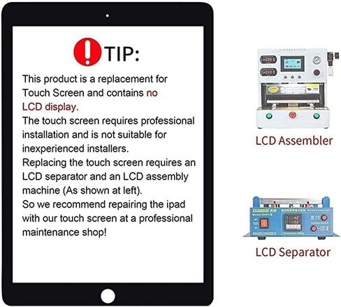 Zentop لجهاز iPad Air 4 أسود الجيل الرابع 2020 11 بوصة شاشة لمس رقمي زجاجية بديل نموذج تجميع A2316 A2324 A2072 A2325 مع مجموعة الأدوات. in Kuwait