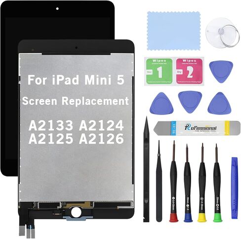 HOYRTDE 7.9" Screen Replacement for iPad Mini 5 A2133 A2124 A2125 A2126 LCD Display Glass Touch Digitizer Premium Kit with Tools - Black in Saudi Arabia