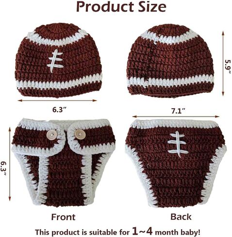 Newborn Photography Props Baby Girl Handmade Crochet Knitted Costume in Kuwait