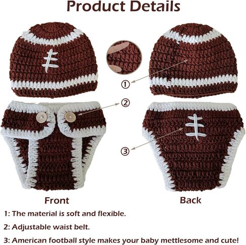Newborn Photography Props Baby Girl Handmade Crochet Knitted Costume in Kuwait