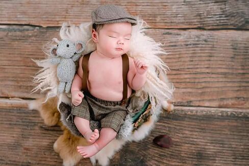 CUTEBBPHOTO الرضع حديثي الولادة صور وتتسابق الدعائم الطفل التصوير الكروشيه رومبير طقم قبعات الشهرية صبي فتاة صورة تبادل لاطلاق النار محبوك القبعات الملابس in Kuwait