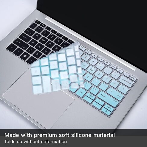 2PCS Keyboard Cover Skin for 2022 2023 HP EliteBook 830 835 840 845 1040 G9 G10 Notebook 13.3 14 inch, HP EliteBook 13.3 14 inch Keyboard Protector(Not fit 840 845 1040 G8 G7 G6 G5 G4 G3),Black+Clear in Saudi Arabia