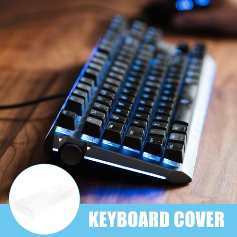 DOITOOL Clear Acrylic Keyboard Cover Protector Anti-Cat, Desktop Keyboard Protector Mechanical Keyboard Cover Computer Keyboard Mice Accessories (18.6 x 5.9X 1.8inch) in Saudi Arabia