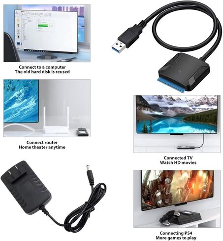 محول محول SATA III إلى USB 3.0 مناسب لهاتف Samsung 860 EVO SSD 2.5/ADATA SU800/DREVO X1 PRO/PNY CS900، إلخ. in Kuwait