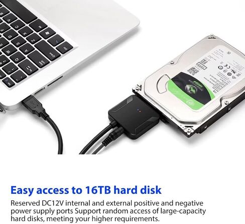 محول محول SATA III إلى USB 3.0 مناسب لهاتف Samsung 860 EVO SSD 2.5/ADATA SU800/DREVO X1 PRO/PNY CS900، إلخ. in Kuwait