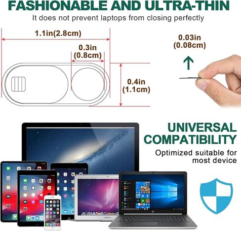 ONKENTET 6PCS Webcam Cover Slide Compatible with Tesla Model 3 Y X S 2017-2023 Accessories Car Camera Cellphone Laptop Privacy Covers Slide Frosted Interior Cabin Front Camera Thin Cover (Green) in Kuwait