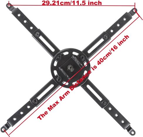 VideoSecu LCD DLP إمالة دوارة مائلة حامل تثبيت على السقف يناسب السقف المسطح والمقبب PJ1B WU7 in Kuwait