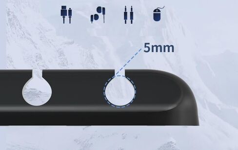 BGGCHEECA BU-B Wire/Cord/Cable Organizer White Cord Holder, Wire Organizer USB Cable Management Cord Keeper, Cable Clips for Car Home and Office. (6PACK, Black) in Kuwait