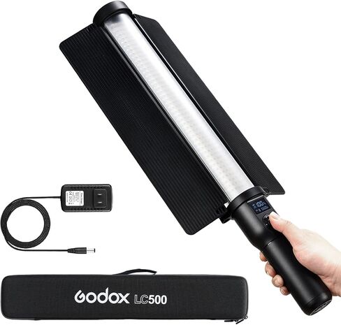 Godox LC500 LED عصا إضاءة فيديو LED عصا إضاءة محمولة للتصوير الفوتوغرافي، درجة حرارة اللون المزدوج (5600K/3300K)، بطارية ليثيوم مدمجة in Saudi Arabia