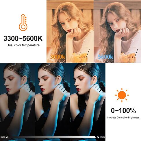 Godox LC500 LED عصا إضاءة فيديو LED عصا إضاءة محمولة للتصوير الفوتوغرافي، درجة حرارة اللون المزدوج (5600K/3300K)، بطارية ليثيوم مدمجة in Saudi Arabia