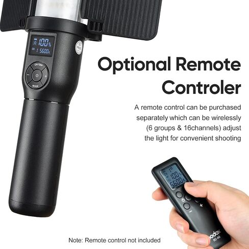 Godox LC500 LED عصا إضاءة فيديو LED عصا إضاءة محمولة للتصوير الفوتوغرافي، درجة حرارة اللون المزدوج (5600K/3300K)، بطارية ليثيوم مدمجة in Saudi Arabia
