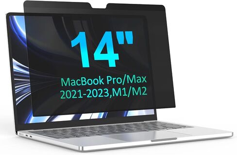 ديجيماكس شاشة خصوصية ماك بوك برو 14 انش (2021-2023، M1، M2، الموديل: A2442، A2779) شاشة فلتر خصوصية مغناطيسية قابلة للازالة مضادة للوهج والضوء الازرق لحماية الخصوصية لجهاز ماك برو 14.2 انش in Kuwait