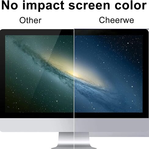 فلتر مضاد للضوء الأزرق مقاس 24 بوصة لشاشة الكمبيوتر، واقي شاشة أزرق مضاد للأشعة فوق البنفسجية لحماية العين لوحة فيلم مقاومة للخدش من النوع المعلق شاشة الكمبيوتر مانع الضوء الأزرق in Kuwait