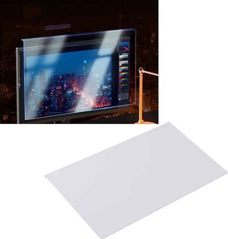 فلتر مضاد للضوء الأزرق مقاس 24 بوصة لشاشة الكمبيوتر، واقي شاشة أزرق مضاد للأشعة فوق البنفسجية لحماية العين لوحة فيلم مقاومة للخدش من النوع المعلق شاشة الكمبيوتر مانع الضوء الأزرق in Kuwait