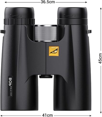 منظار ثنائي العدسات بتصميم نسر من بيردز اوف بري اوبتيكس للبالغين عالي الطاقة - مناظير شفافة عالية الدقة لمراقبة الطيور، مناظير للصيد، مستلزمات السفر مع حقيبة حمل in Kuwait