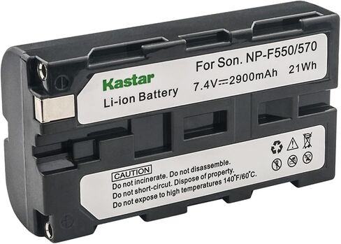 Kastar 4-Pack NP-F550 / NP-F570 Battery and AC Wall Charger Replacement for AndyCine A6 Plus 5.5" 4K HDMI in/Out, C6S 6" 3G-SDI/HDMI Ultrabright Touchscreen, A7 7" IPS Full HD Camera Field Monitor in Saudi Arabia