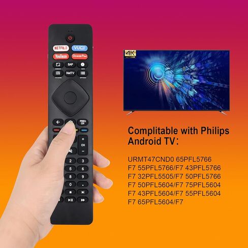 جهاز تحكم عن بعد بديل RF402A-V14 IR جديد لتلفزيون فيليبس أندرويد 43PFL5604/F7 43PFL5704/F7 50PFL5604/F7 50PFL5704/F7 55PFL5604/F7 55PFL5704/F7 65PFL5604/F7 65PFL5704/F7 75PFL 5704/F7 (بدون صوت) in Kuwait