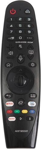 جهاز تحكم عن بعد عالمي AKB75855501 لجهاز التحكم عن بعد السحري لتلفزيون LG الذكي (لا توجد وظيفة صوت ولا وظيفة مؤشر) متوافق مع جميع موديلات تلفزيون LG in Kuwait