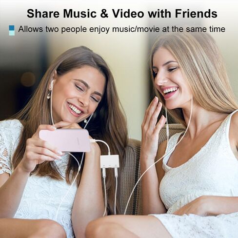 محول USB نوع C الى مقبس سماعة راس 3.5 ملم من USB C الى مقسم سماعة اذن مزدوج مع منفذ شحن سريع يدعم سماعة راس مزدوجة، متوافق بشكل متزامن مع ايباد برو وماك بوك وسامسونج جالكسي وجوجل بيكسل in Kuwait