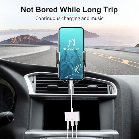 محول USB نوع C الى مقبس سماعة راس 3.5 ملم من USB C الى مقسم سماعة اذن مزدوج مع منفذ شحن سريع يدعم سماعة راس مزدوجة، متوافق بشكل متزامن مع ايباد برو وماك بوك وسامسونج جالكسي وجوجل بيكسل in Kuwait