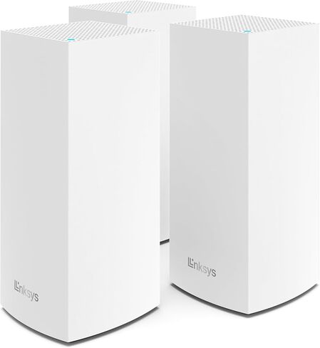 Linksys Velop Mesh Home WiFi System, 6,000 Sq. ft Coverage, 60+ Devices, Speeds up to (AC2200) 2.2Gbps - WHW0303 in Kuwait