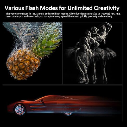 GODOX V860III-N Camera Flash for Nikon Camera Flash Speedlight Speedlite,2.4G HSS 1/8000s w/XPro-N Flash Trigger,480 Full-Power Flashes,2600mAh Battery,0.01-1.5s Recycle Time,10 Levels Modeling Lamp in Saudi Arabia