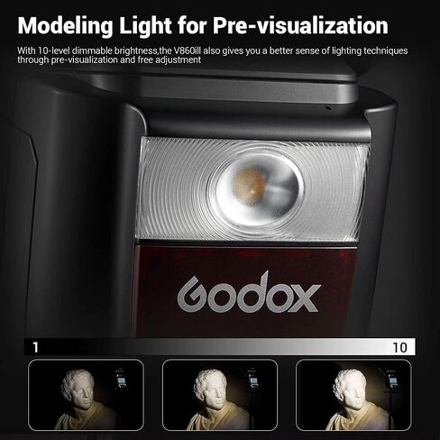 GODOX V860III-N Camera Flash for Nikon Camera Flash Speedlight Speedlite,2.4G HSS 1/8000s w/XPro-N Flash Trigger,480 Full-Power Flashes,2600mAh Battery,0.01-1.5s Recycle Time,10 Levels Modeling Lamp in Saudi Arabia