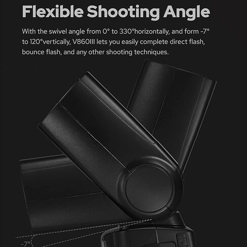 GODOX V860III-N Camera Flash for Nikon Camera Flash Speedlight Speedlite,2.4G HSS 1/8000s w/XPro-N Flash Trigger,480 Full-Power Flashes,2600mAh Battery,0.01-1.5s Recycle Time,10 Levels Modeling Lamp in Saudi Arabia