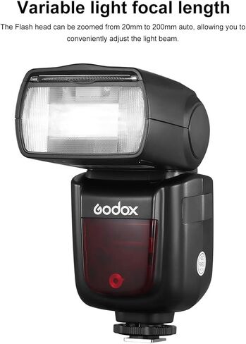 Godox V860II-C E-TTL II 2.4G مزامنة عالية السرعة 1/8000s GN60 بطارية ليثيوم أيون كاميرا فلاش Speedlite متوافق مع كاميرات Canon وجهاز إرسال فلاش لاسلكي Godox XPro-C in Saudi Arabia