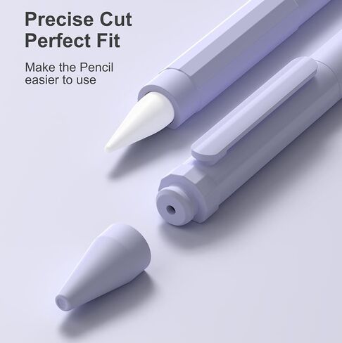 iLzyty Holder Case Compatible with Apple Pencil 2nd Generation, New TPE Material Pencil Cover, Anti-Slip Grip Pencil Holder Sleeve, Magnetic Charging & Double-Tapping Supported in Saudi Arabia