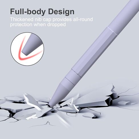 iLzyty Holder Case Compatible with Apple Pencil 2nd Generation, New TPE Material Pencil Cover, Anti-Slip Grip Pencil Holder Sleeve, Magnetic Charging & Double-Tapping Supported in Saudi Arabia