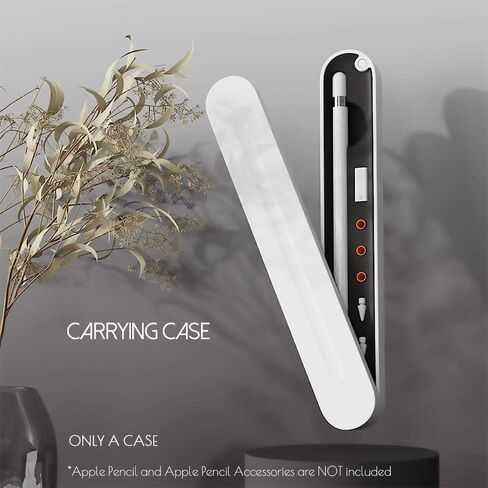 حقيبة حمل لقلم Apple الجيل الثاني والجيل الأول - صندوق تخزين مع غطاء مغناطيسي قابل للدوران لقلم Apple - حافظة واقية لقلم iPad - ملحقات الحامل (أرجواني) in Kuwait